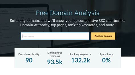 moz domain analysis|Moz launches Domain Analysis, free tool for SEO metrics.